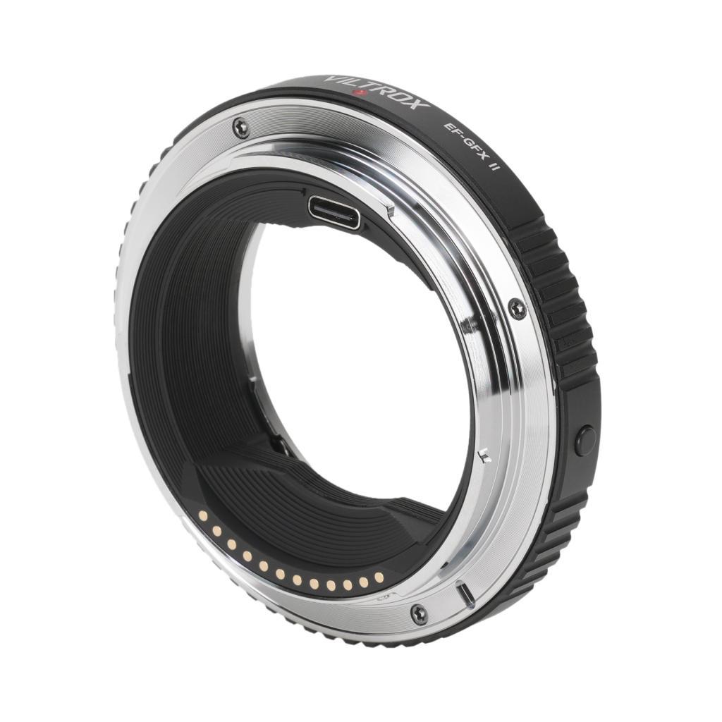 VILTROX EF-GFX II Adaptador de montagem de lente de foco automático Anel anti-vibração Transmissão EXIF ​​Tipo-C