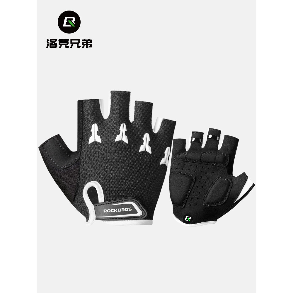 Rock irmãos crianças luvas de ciclismo meio dedo verão bicicleta roda patinação equilíbrio bicicleta luvas infantis Cy