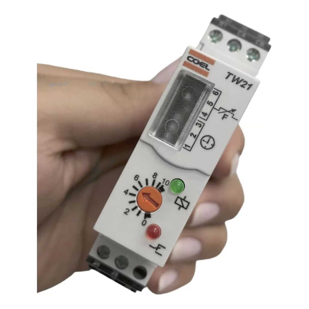 Relé De Tempo Multifunção 12Vca/cc - 24vca/vcc Tw21 - Coel
