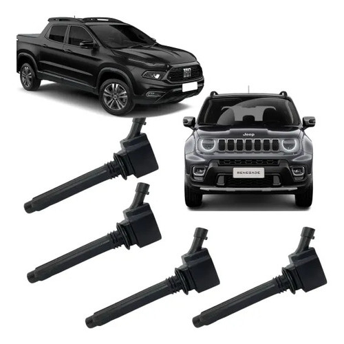 Jogo Bobina Ignição Original Fiat Toro Renegade 1.8 E-torq [46344869]