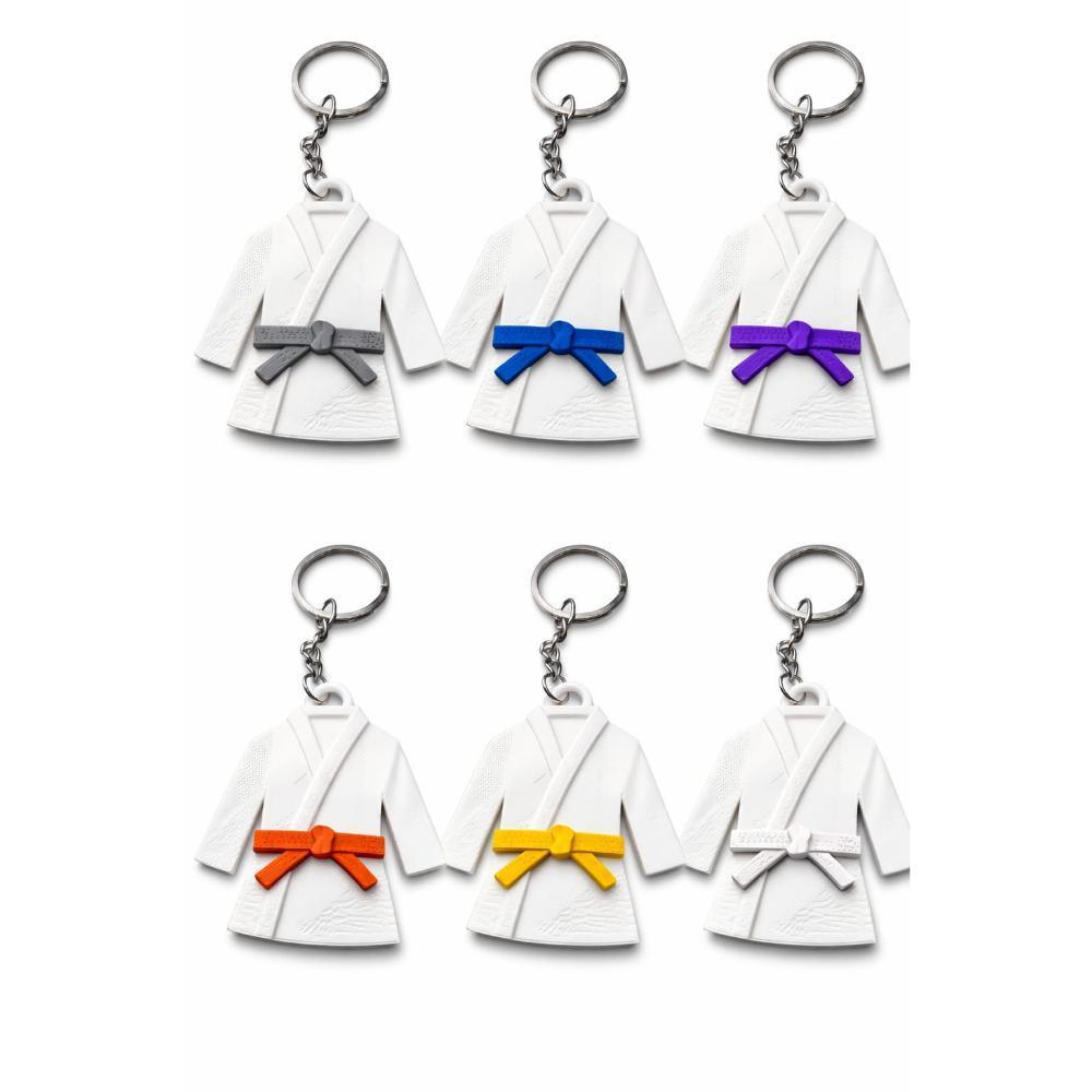 CHAVEIRO KIMONO ARTES MARCIAIS IMPRESSÃO 3D – VÁRIAS CORES DE FAIXA, PARA TODOS OS PRATICANTES