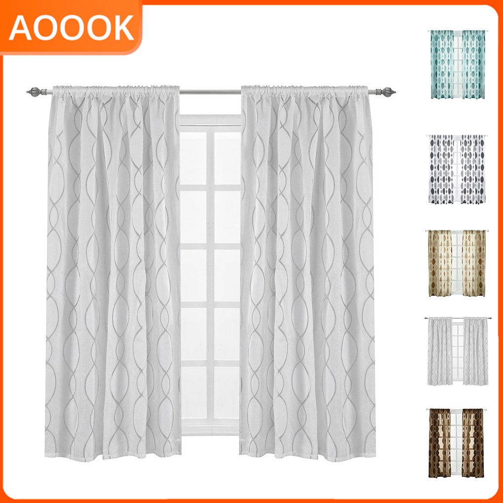 Cortina De Tela De Tule 1/2 Porta De Janela Varanda Cortinas Semitransparentes De Parede