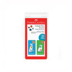 Borracha Pets Verde e Azul SM/7024PETVA com 2 unidades Faber-Castell