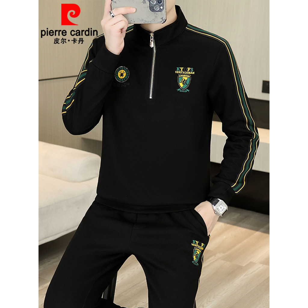 Pierre Cardan Casual terno esportivo moletom masculino primavera outono inverno 2026 novo estilo roupas masculinas um co