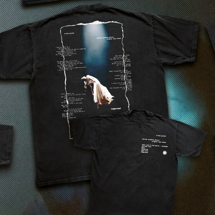 [Camiseta Premium em Algodão Puro]BOW CAMISA OVER / ARIANA GRANDE - TWILIGHT ZONE - FRENTE E COSTAS 3
