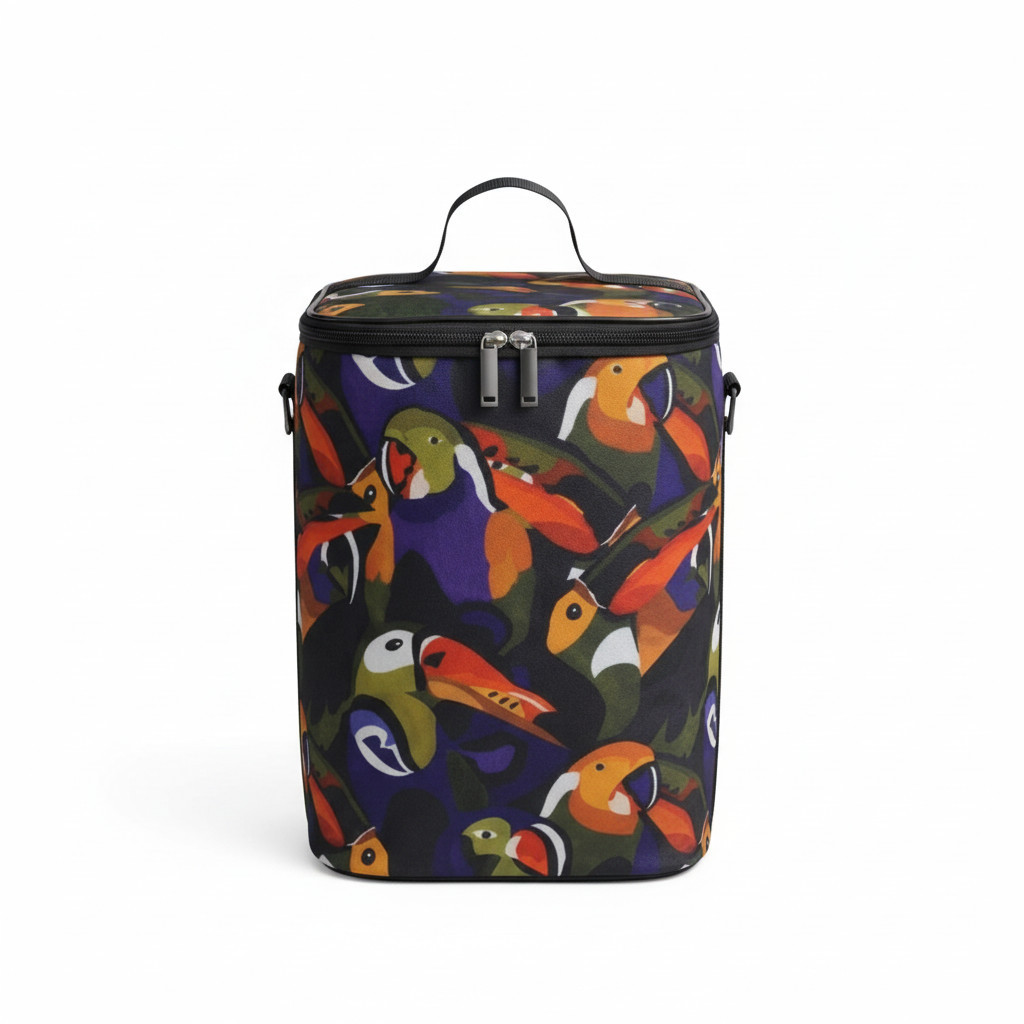 Bolsa Cooler Feminina Térmica Impermeável Tecido Térmico para Bebidas, Praia, Viagem, Conserva Gelado