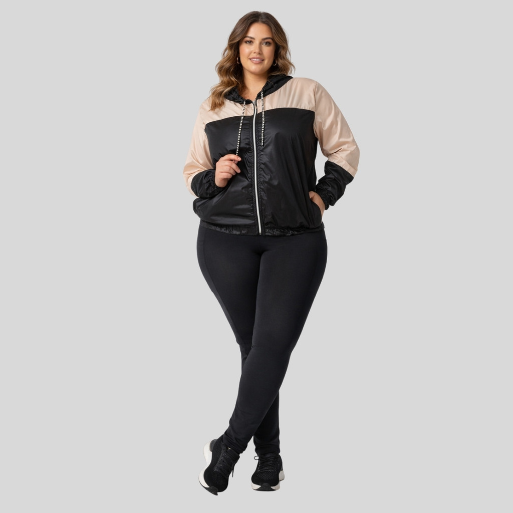 Jaqueta Corta Vento Leve Frio Blusa Feminina Leve Esportiva Moderna 1184-C3