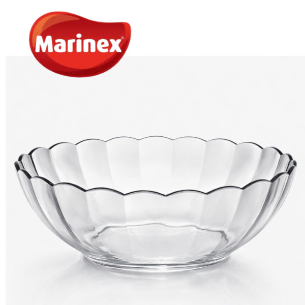Tigela Marinex 1L Bowl Vidro Temperado Redondo Nadir
