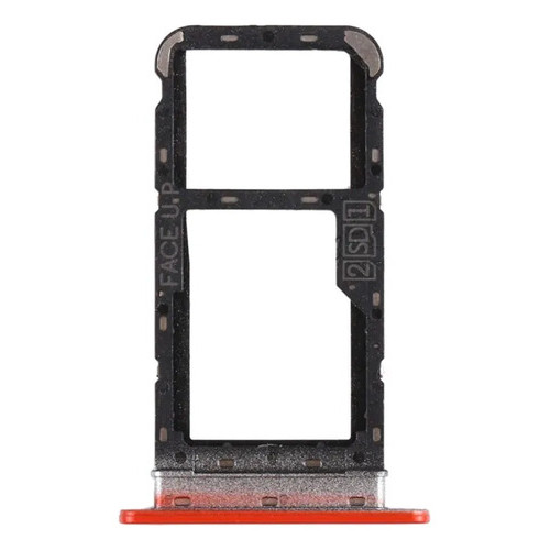 Bandeja Gaveta Chip Slot Sim Card Compatível Moto E7 Power Laranja