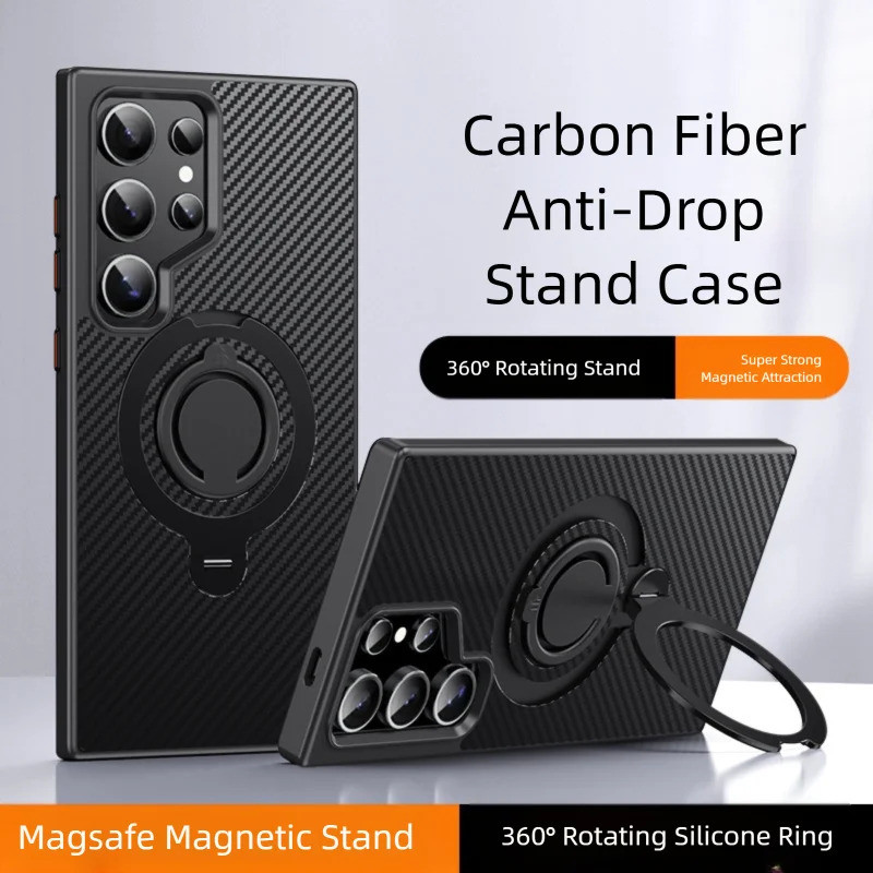 Capa Estilo Aramida De Fibra De Carbono Para Samsung Galaxy S25 Ultra S23 S24 Pl