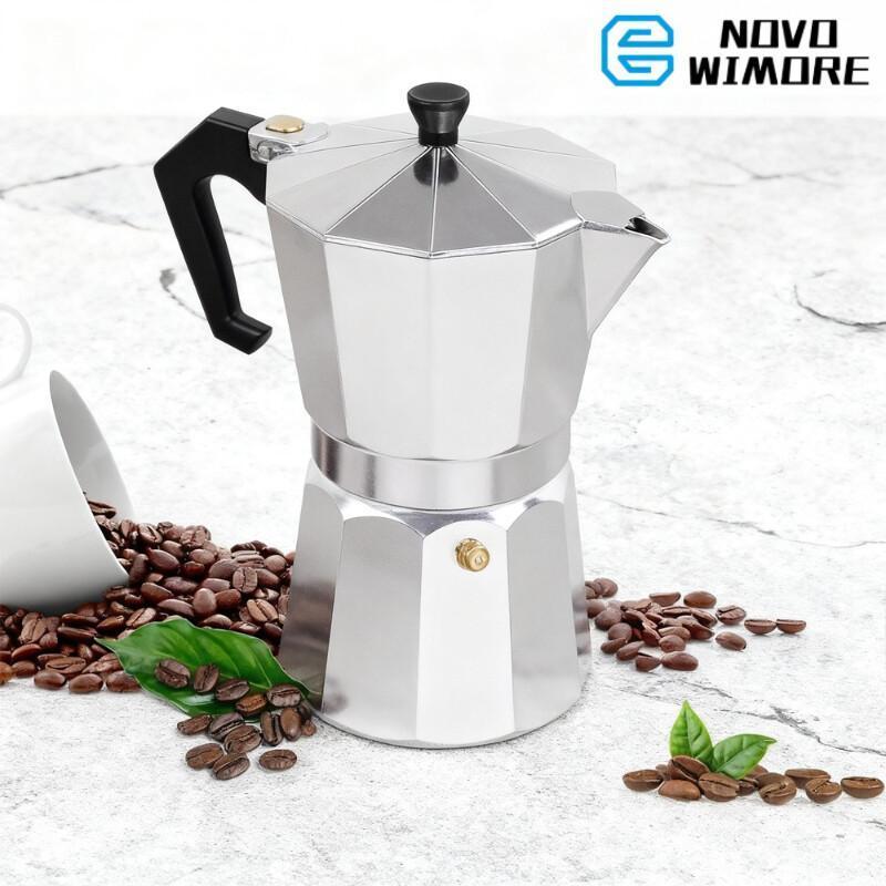 [CFYP-7] Cafeteira Italiana Moka Serve 150ml - 300ml Aço Alumínio Café Expresso Premium Mantém Temperatura