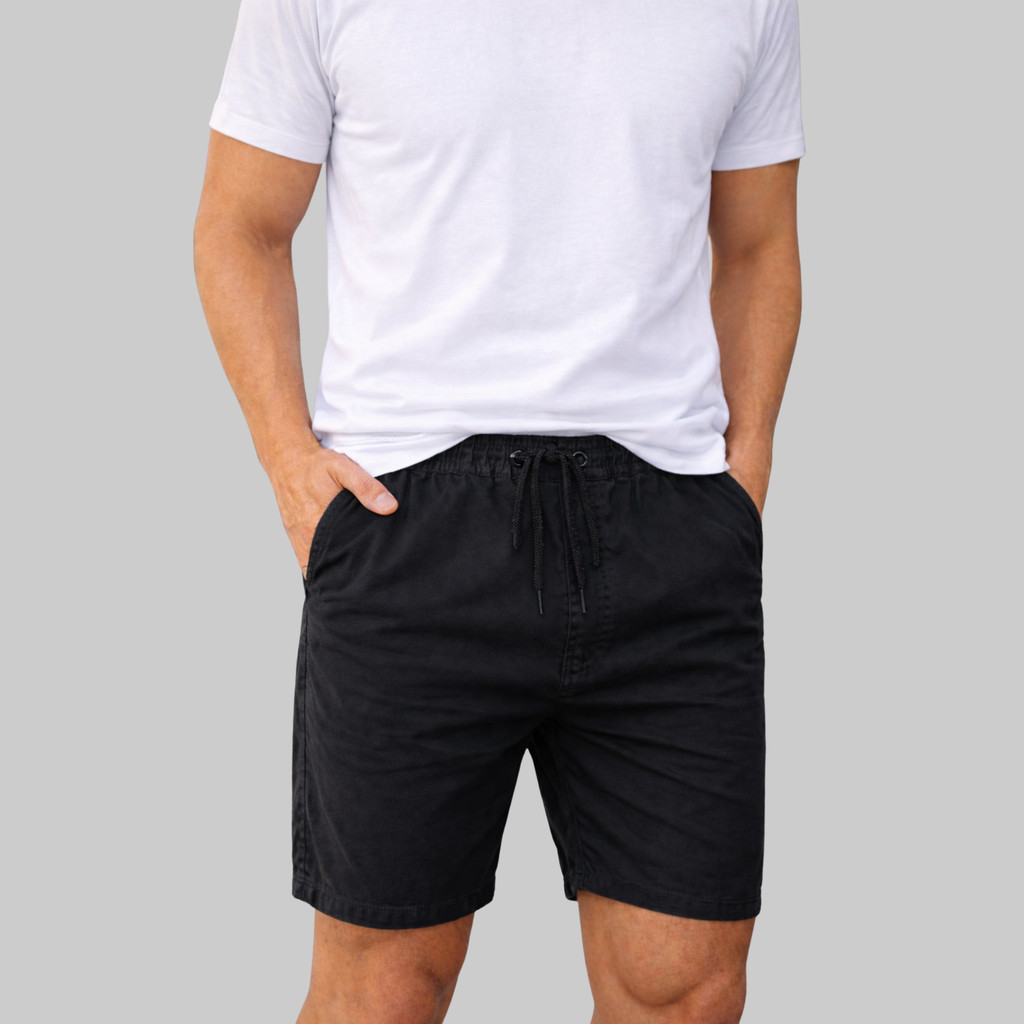 Short Sarja Poló Mauricinho Bermuda Cavalo Bordado Masculino