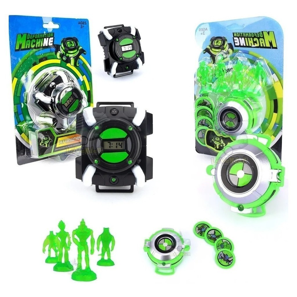 2 Relógios Ben 10 Ominitrix / Lançador Disco / Luz E Som