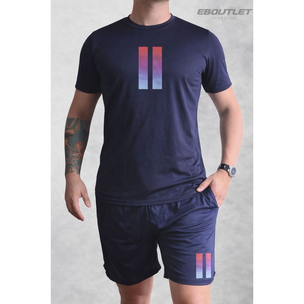 Kit Conjunto de Academia Masculino Dry Fit Short +Camisa Malhação Futebol ULTIMAS UNIDADES
