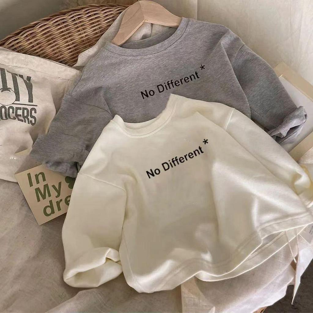 Crianças de manga comprida camiseta novo estilo dos desenhos animados impresso médio pequeno crianças primavera outono p