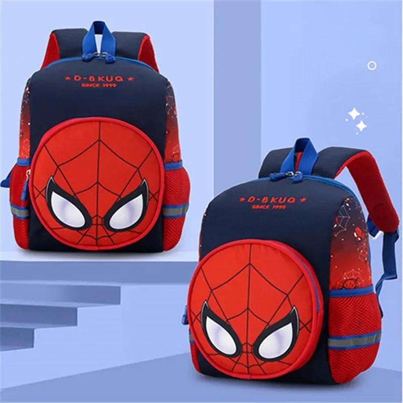 Spiderman Mochilas Dos Desenhos Animados Estudante Saco De Escola 3d Estéreo Jardim De Infância Super Heróis Mochila Via em Oferta na Shopee