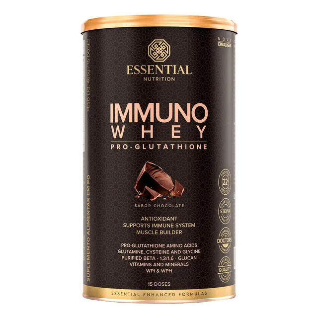 Essential Nutrition - Immuno Whey Chocolate Lata 465g 15 doses