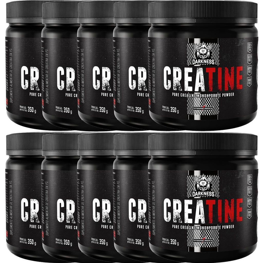 Kit 10X Creatine Darkness - 350g - IntegralMédica