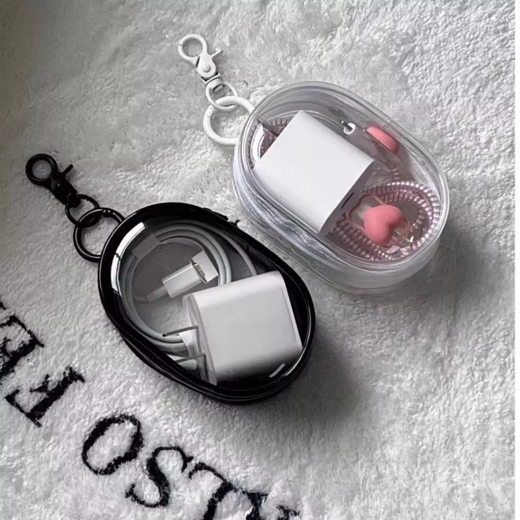 Armazenamento De Carregador De Cabo De Dados Bolsa Organizador Portátil De Fone De Ouvido Externo — imagem 1