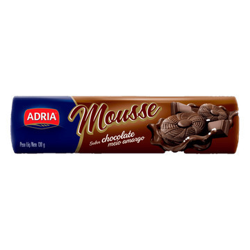 Adria Mousse Chocolate Meio Amargo Biscoito