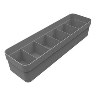 Caixa Organizadora de Gaveta Martiplast Colmeia Logic P de Plástico Cinza Multiuso 35x10x7,5cm em Oferta na Shopee