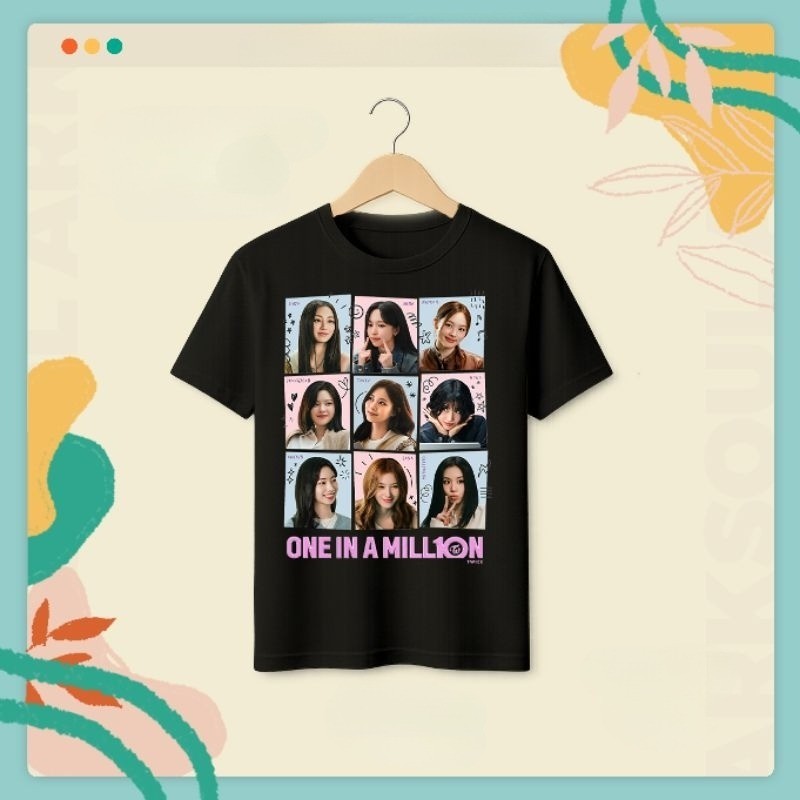 [Camiseta Premium em Algodão Puro]TT TWICE CAMISA  One in Million: Documentário - unissex 100%