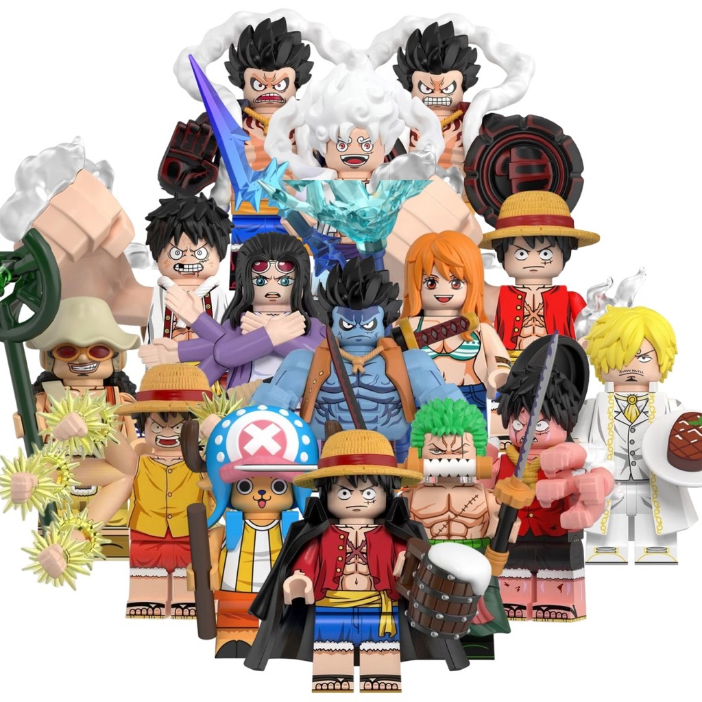 WM6195 WM6194 WM6193 WM6192 Series Anime Action Figure Brinquedos De Coleção De Blocos De Construção Para Crianças