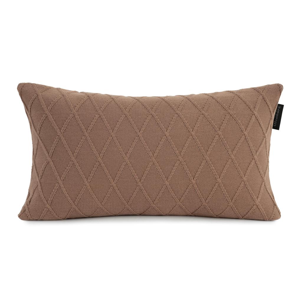 Almofada Tricô 30cm x 50cm Altenburg Amara Marrom Mocha