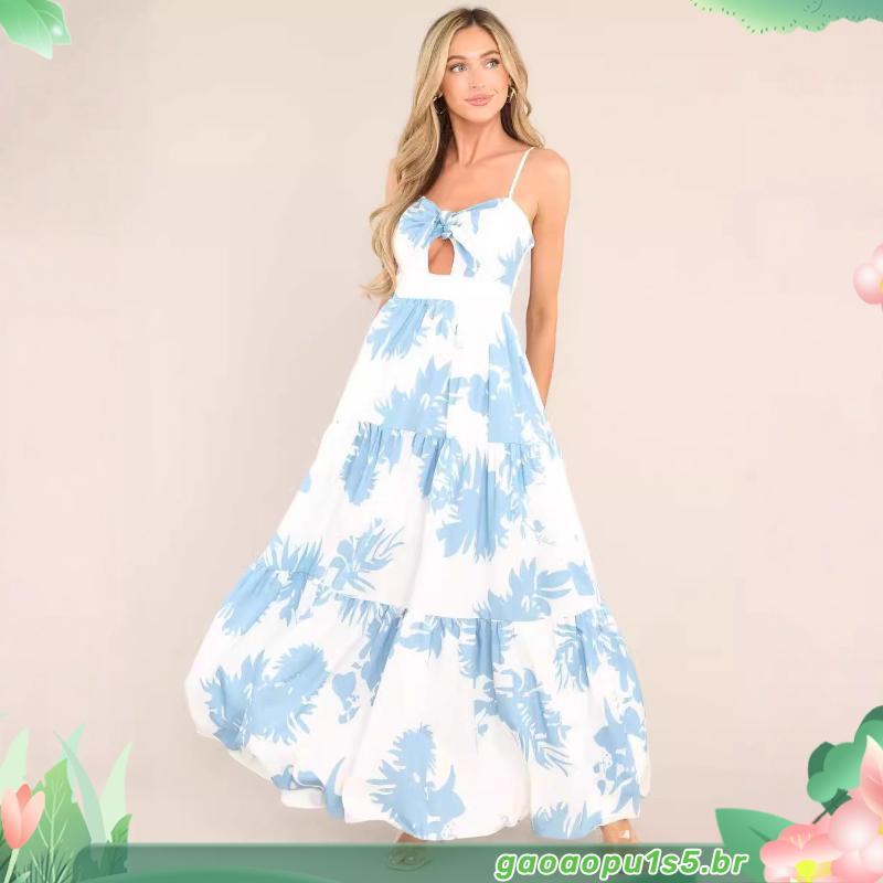 Vestido Feminino Floral Com Bojo Estampado Rodado Soltinho Curto Casual Elegante