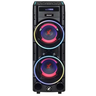 Torre de Som Amvox ATX 1600M Pancadão 1600W RMS Bluetooth LED USB Bivolt em Oferta na Shopee