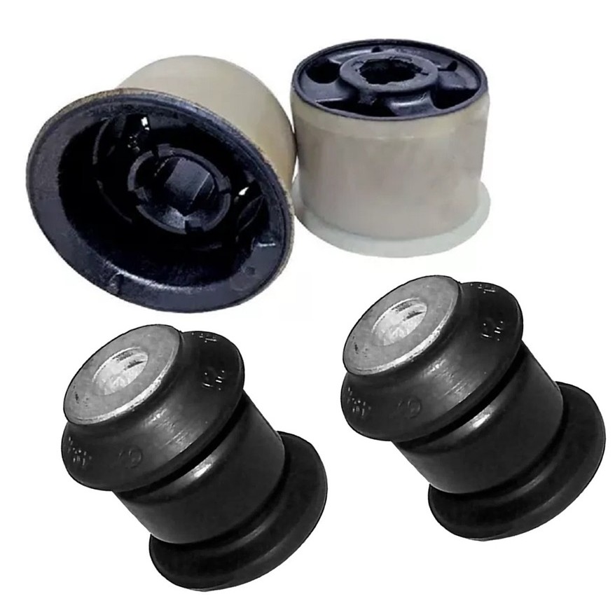 Kit 4 Bucha Bandeja Dianteira Fox Crossfox Spacefox Polo Tiguan Variant Passat Jetta Golf Bora Audi A3