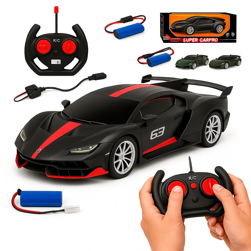 Carrinho de Controle Remoto Recarregável Brinquedo Esportivo Automodelo Ferrari Lamborghini Bugati em Oferta na Shopee