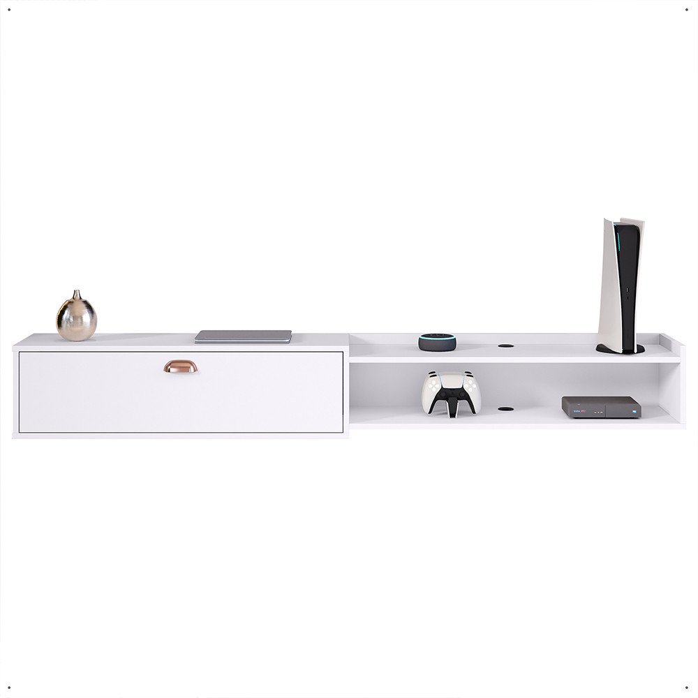 Rack Home Estante TV ate70 Polegadas Bancada 1.8 Supremo King Nicho Receptores Decoração Sala Quarto