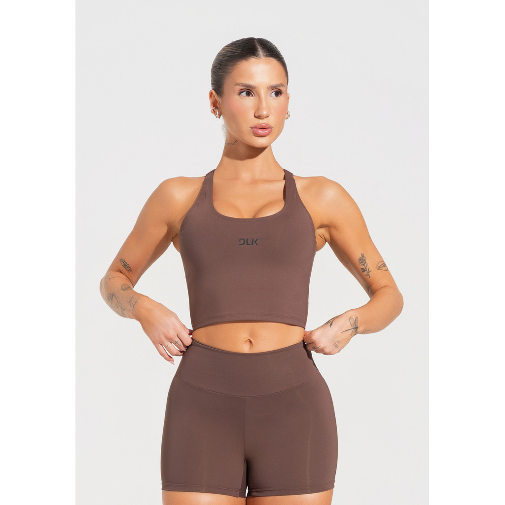CROPPED FITNESS FEMININO COM ALÇAS REGULÁVEIS SOUL DLK