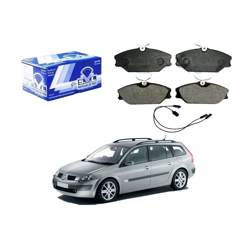 Pastilha Dianteira Megane Grand Tour 1.6 2.0 2007 A 2013