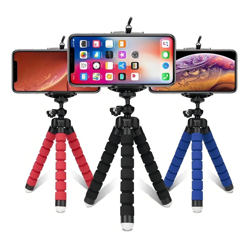 Mini Tripé Flexível Self Pod Flex Tripe Para Celular E Câmera 18cm Universal