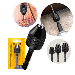 Mini Mandril Aperto Rápido 8mm Adaptador Parafusadeira