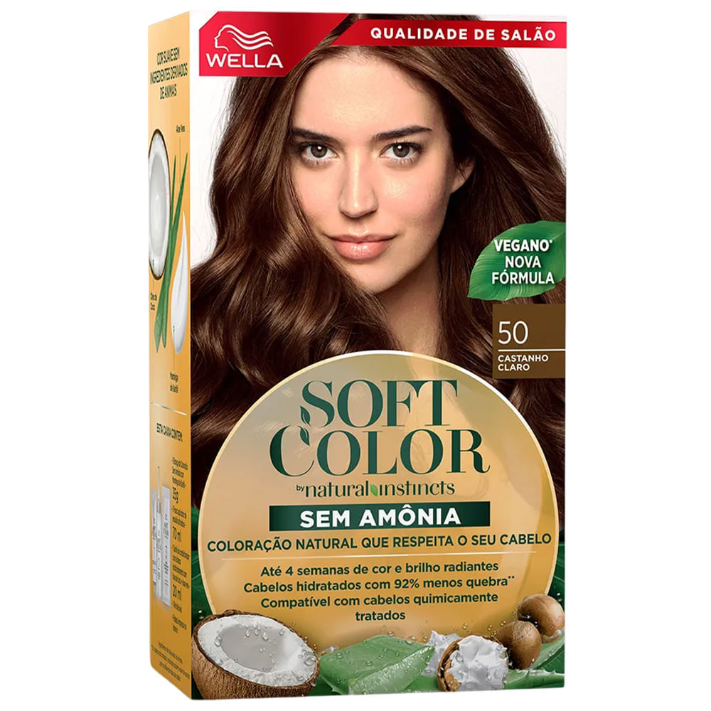 Kit Tintura Soft Color Castanho Claro 50 Soft Color