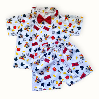 Mickey  Menino Conjunto Mauricinho  Temático Infantil Festa, Aniversário e Fotos Look Mickey em Oferta na Shopee
