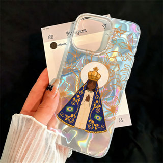 Virgem Maria Capinha Para IPhone 13 11 12 14 15 16 17 Ar Pro Max Normal Capa De Silicone Caso De Telefone Presente em Oferta na Shopee