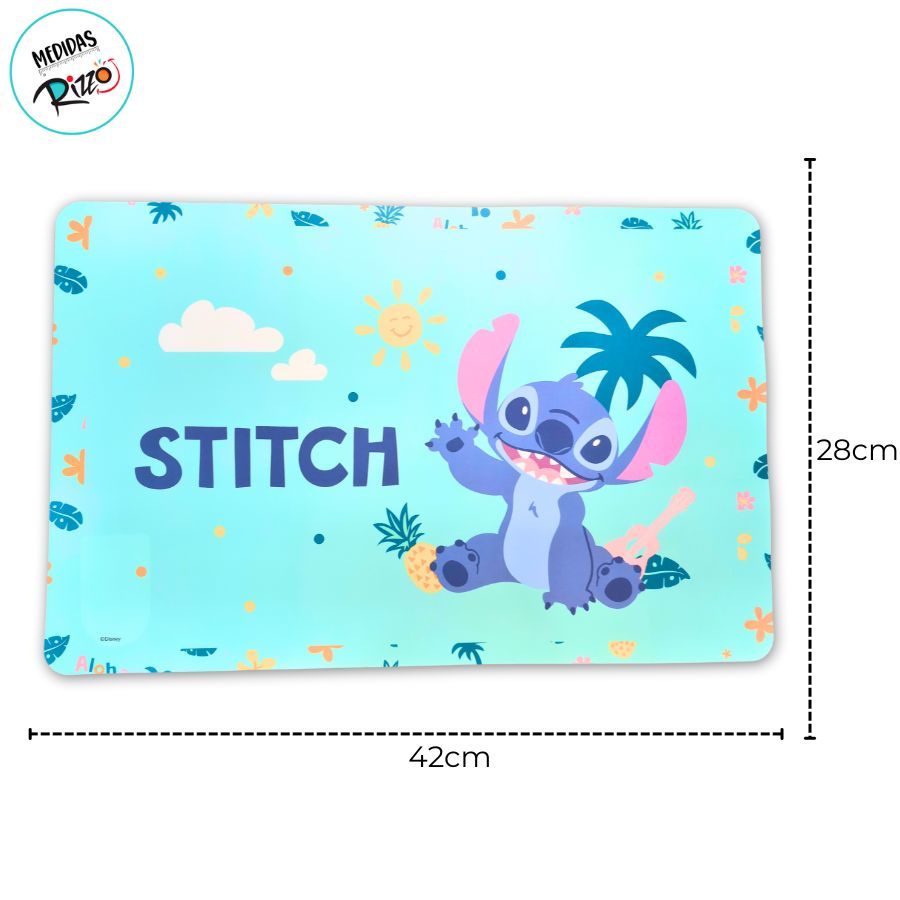 Jogo Americano - Stitch - 42x28cm - Disney Original - 1 unidade - Rizzo — imagem 2 de 2