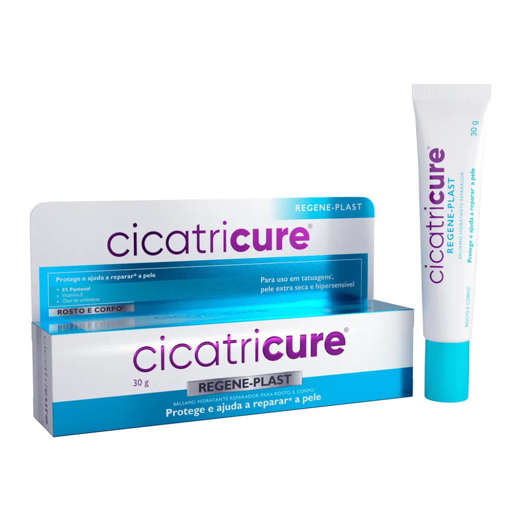 HIDRATANTE PARA TATUAGEM CICATRICURE REGENE-PLAST 30G em Oferta na Shopee