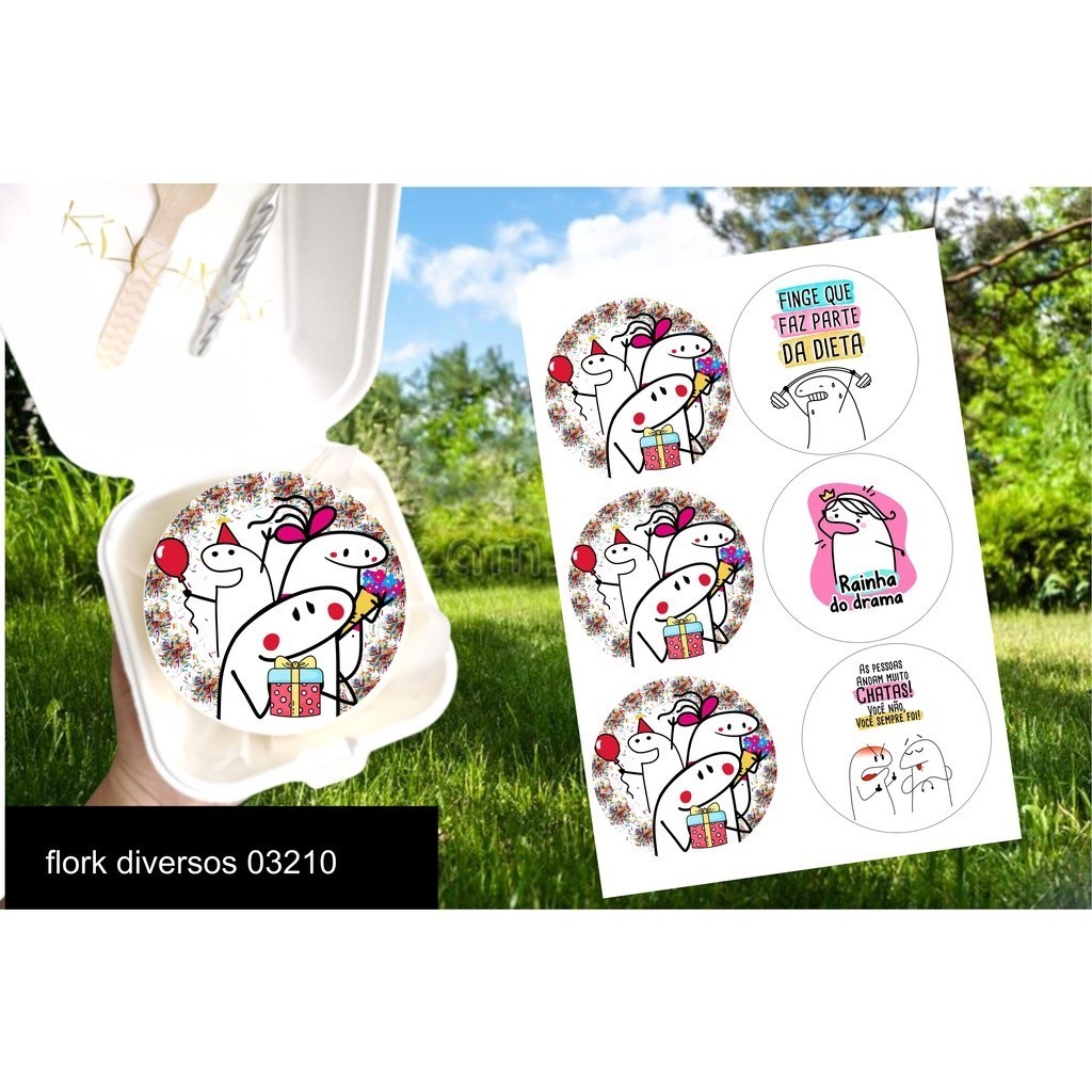 papel arroz comestível parabens flork misto bolo tortas confeitaria bento cake 9,5cm