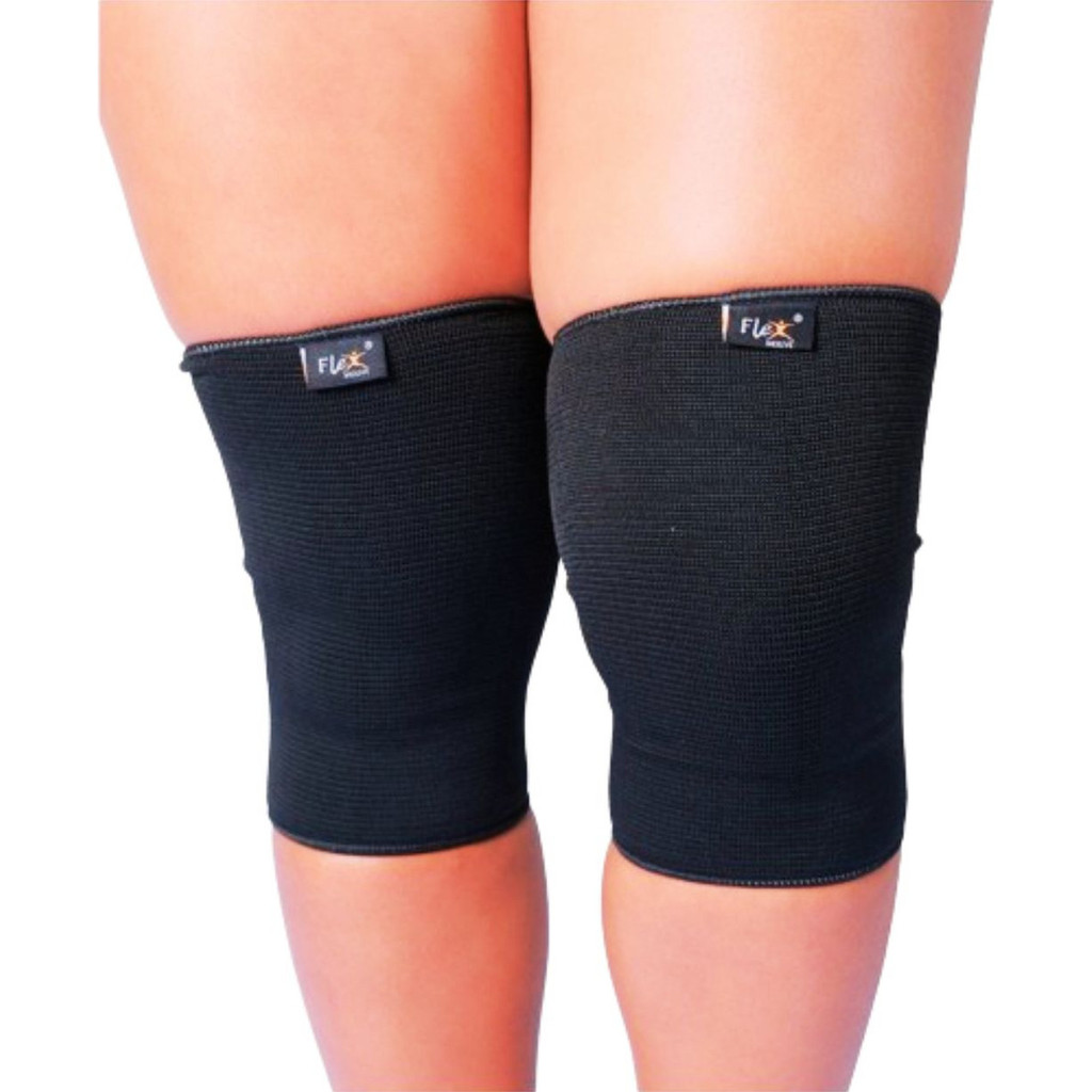 Joelheira Elástica Ortopédica De Compressão Esportes Par em Oferta na Shopee