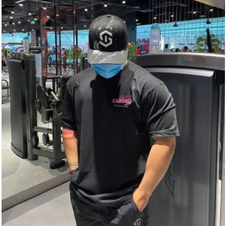 Camiseta Básica Algodão Unissex Oversized Not Cardio Maromba Academia Treino
