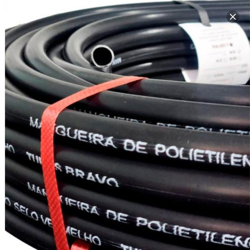 100 MTS TUBO MANGUEIRA 1/2" (12.7MM) PARA IRRIGAÇÃO PAREDE 1.4MM LINHA MÉDIA