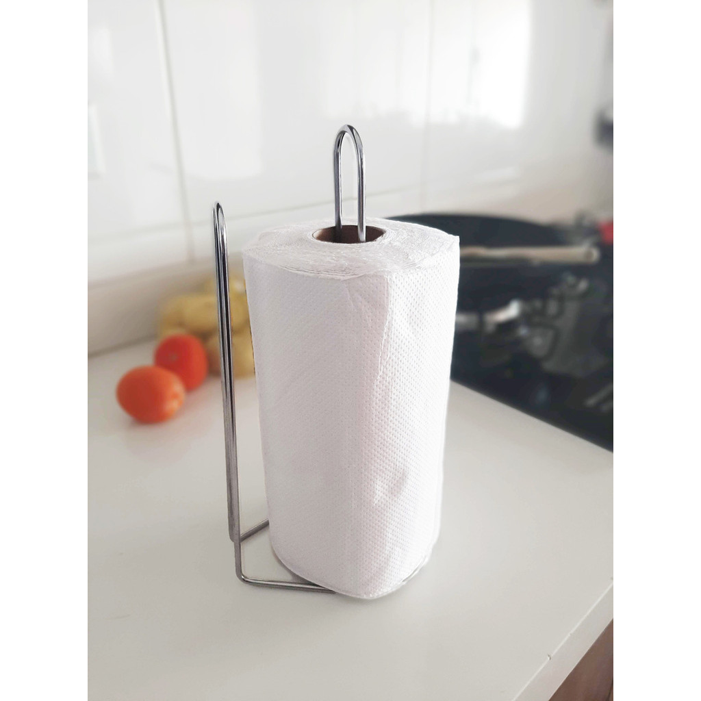 Suporte Porta Papel Toalha De Mesa Pia Cozinha Bancada Organizador Cromado