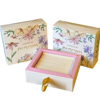Caixinha de Promessas | Flores Rosa em Oferta na Shopee
