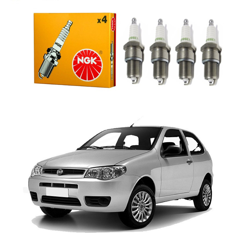 Jogo Velas Ngk Palio 1.8 8v 2003 A 2010