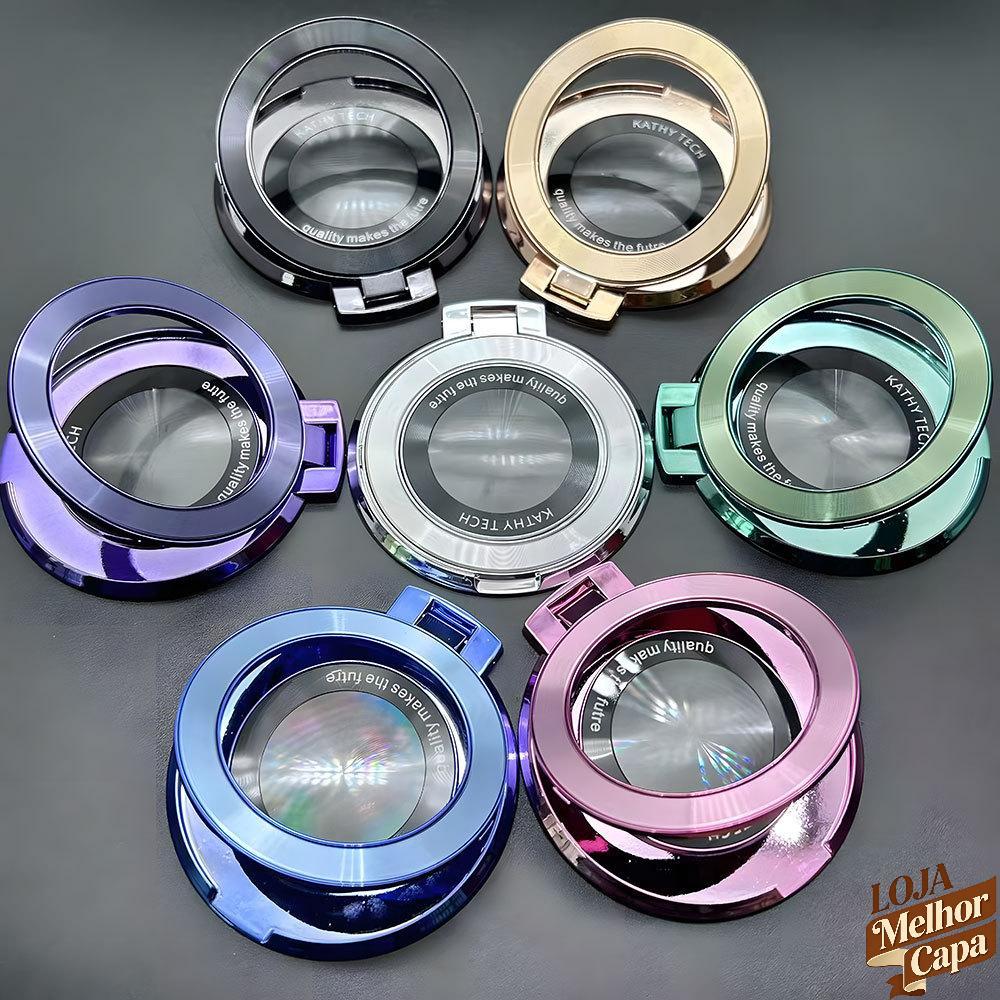 Suporte Para Anel De Metal Brilhante De Dedo Celular Compatível Com
